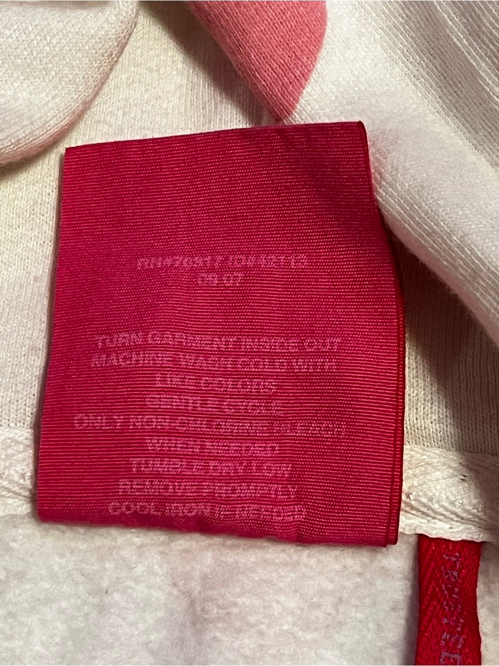 Vintage PINK Victoria's Secret 2007 white and pink heart rhinestone zipup jacket - Picture 10 of 12